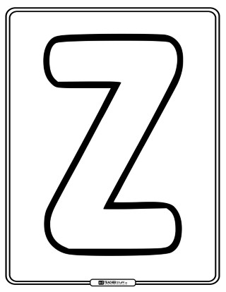 Big Alphabet Bubble Letters - ABC Outline Printable Pages