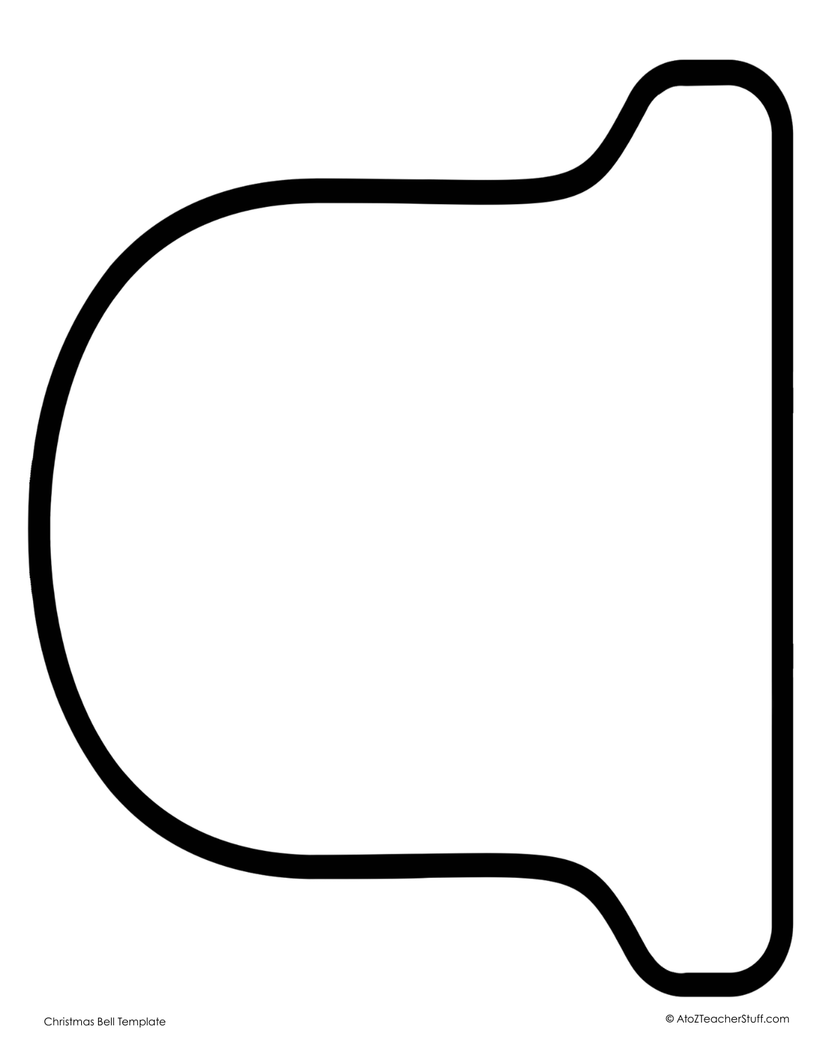 Printable Bell Outline Template or Pattern - A to Z Teacher Stuff printable-bell-outline-template-or-pattern-a-to-z-teacher-stuff