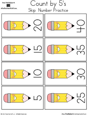 Count by 5s Pencils