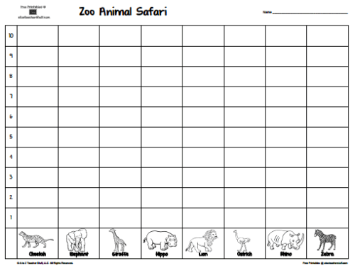 Zoo Animal Safari Chart