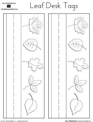 Leaf Desk Tag / Nameplate