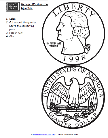 George Washington - Quarter Printable