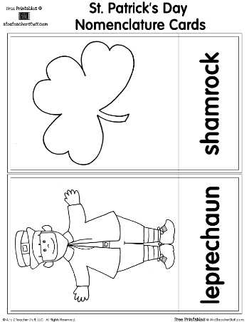 St. Patrick's Day Nomenclature Cards