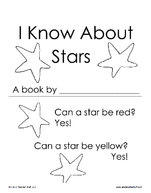 I Know About Stars Printable Book