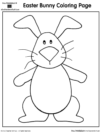 Easter Coloring Pages: Bunny and Chick