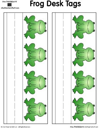Frog Nameplates / Desk Tags