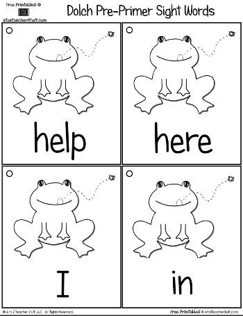 Frog / Spring Theme Dolch Sight Words