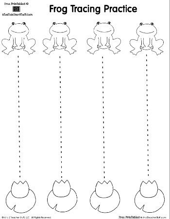 Frog Tracing Practice
