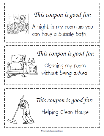 Printable Mother's Day Coupon Book Printable Mother's Day Coupon Book