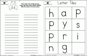 Happy Spring Making Words