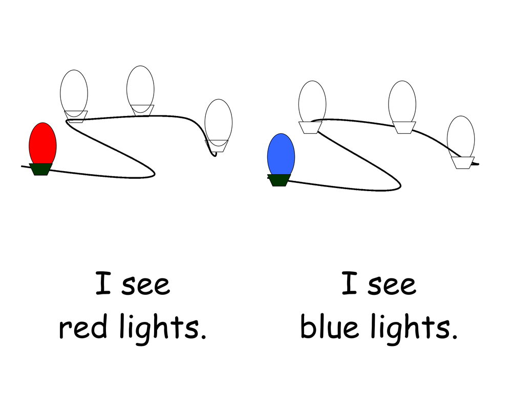 Christmas Lights Printable Book