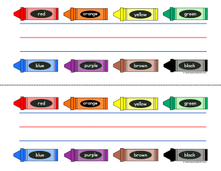 Crayons Desk Tags / Nameplates